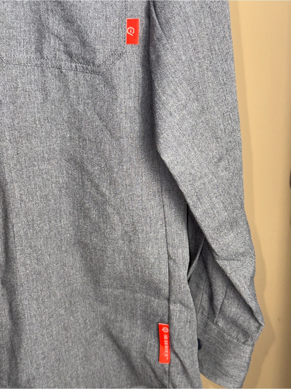 Bulwark FR IQ Series Shirt Men M Gray Flame Resistant CAT 2 Work Shirt - Picture 3 of 7